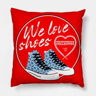 We Love Shoes Red Pillow