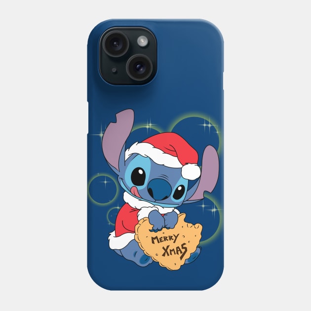 Merry Xmas Stitch Phone Case by Nykos