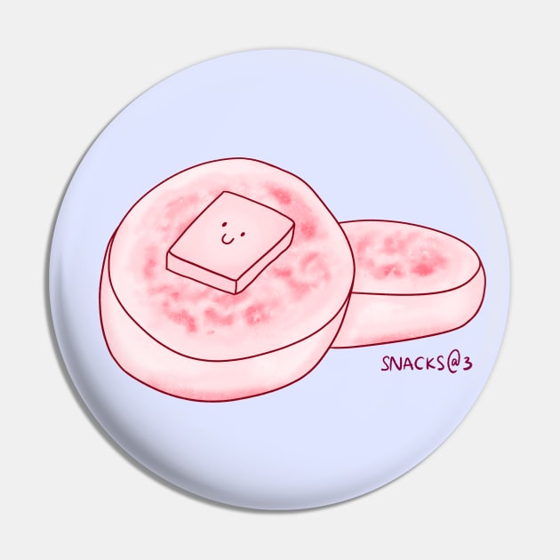 Crumpets in PINK Pin by Snacks At 3