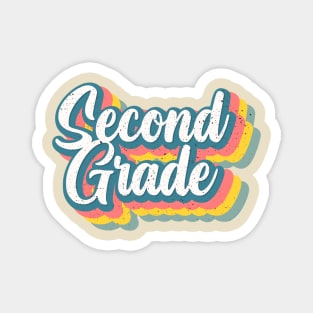 Vintage Cool Second Grade Magnet