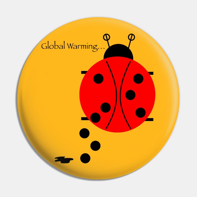 Global Warming Pin by L'Appel du Vide Designs by Danielle Canonico