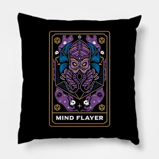 Mind Flayer Tarot Card Pillow