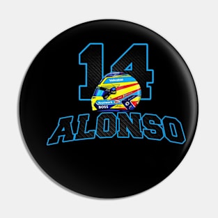 Fernando Alonso 14 Helmet Pin