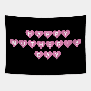 Happy Mother Day Heart Tapestry