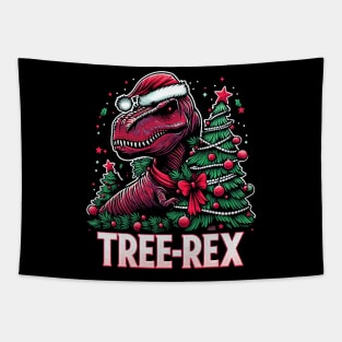 "Tree-Rex" Funny Christmas Tapestry