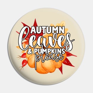 Autumn Leaves and Pumpkins Please Pin