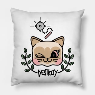 Destroy kitty Pillow