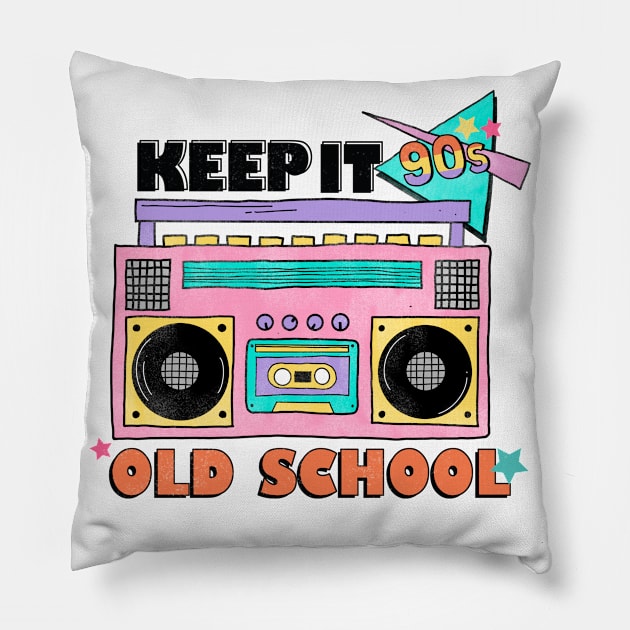 Old School 90s Pillow by rmcbuckeye