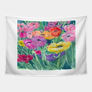 Spring Tulips Tapestry