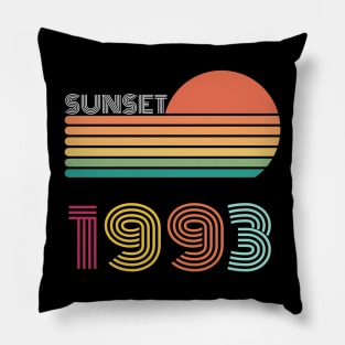 Sunset Retro Vintage 1990 Pillow