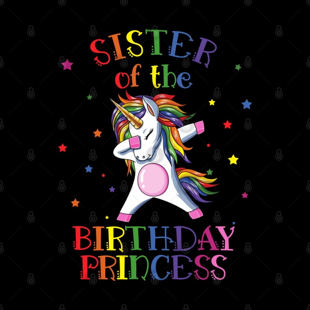 Sister Of The Birthday Princess Unicorn by LotusTee