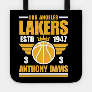 Los Angeles Lakers Davis 3 Basketball Retro Tote