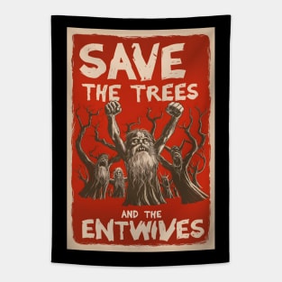 Save the Trees and the Entwives - Vintage - Fantasy Tapestry