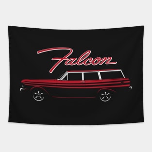Red 65 Ford Falcon 2 Door Wagon Tapestry