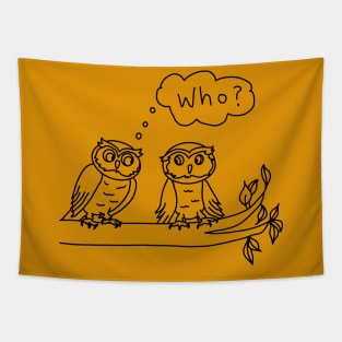 Who? - asked the owl Tapestry