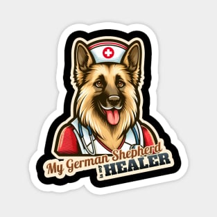 German Shepherd nurse Magnet