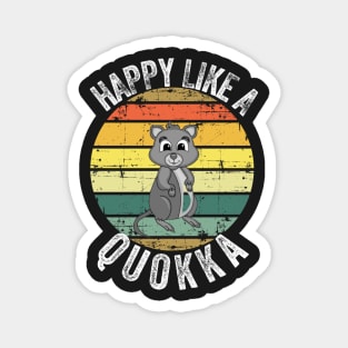 Happy like a quokka Magnet