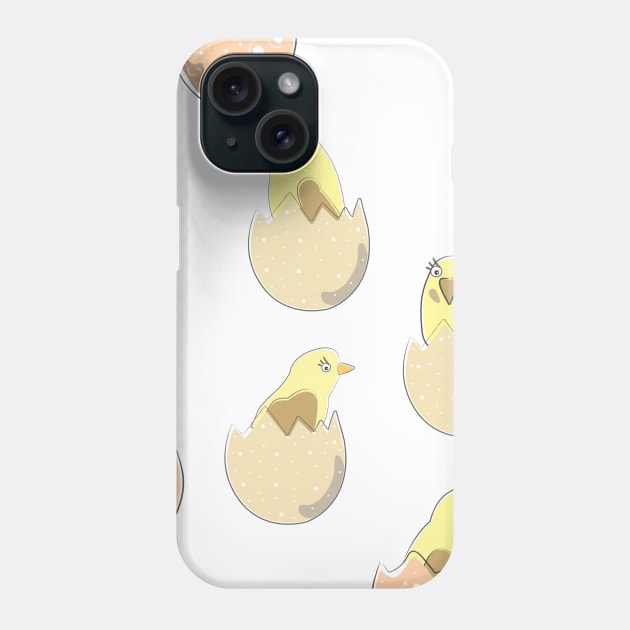 Baby Chicken Phone Case by Kristina Stellar Scandinavian Land