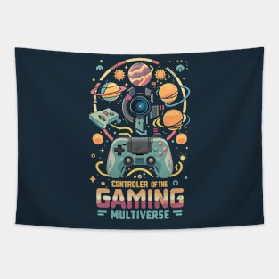 Controller of the Gaming Multiverse futuristic Space themed Gaming #2 Tapestry