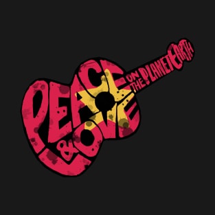 Peace and Love on the planet earth T-Shirt