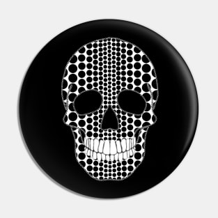 Two Tone Skull Pin