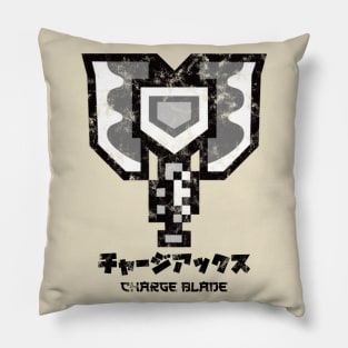 Monster Hunter World Charge Blade Kanji Pillow