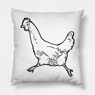 Running Chicken Pillow