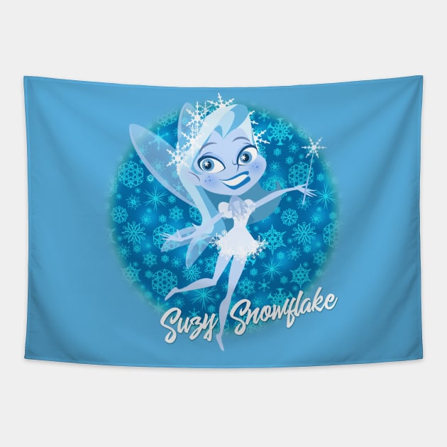 suzy snowflake Tapestry by richhwalsh