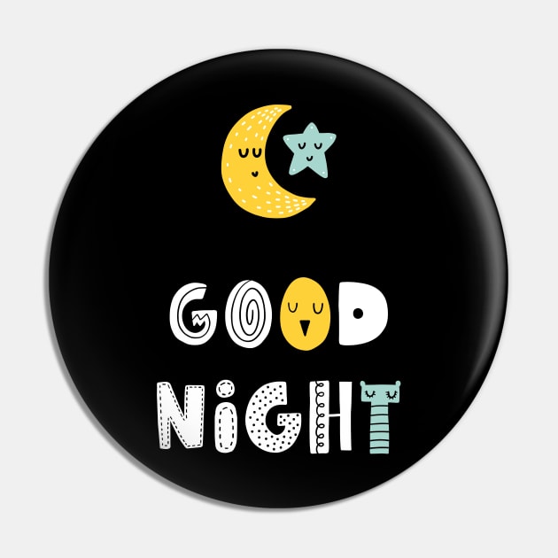 Scandinavian Good Night Pin by Art Designs