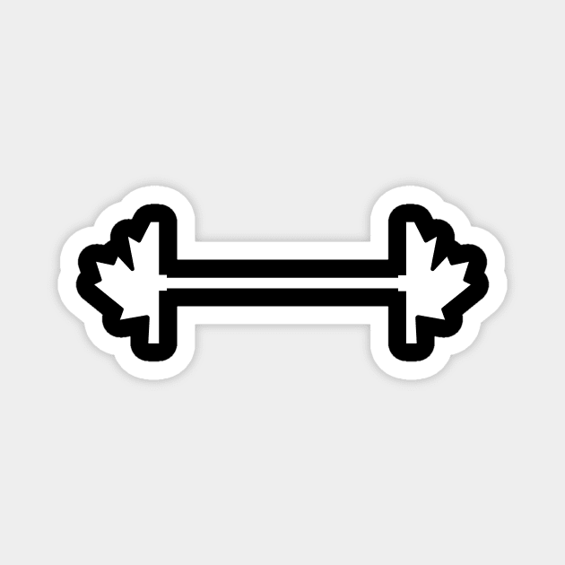 Canadian Weightlifting Logo Magnet by Doodle Viking