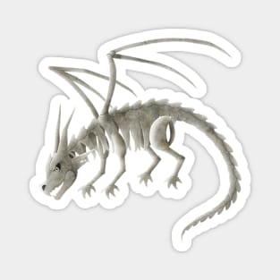 Kawaii  Skeleton Dragon - Without Background Magnet