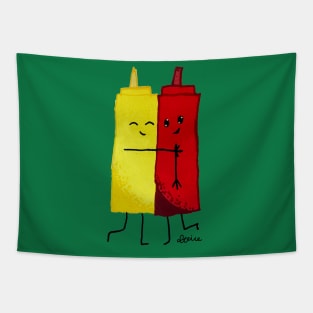 Mustard and Ketchup best friends Tapestry