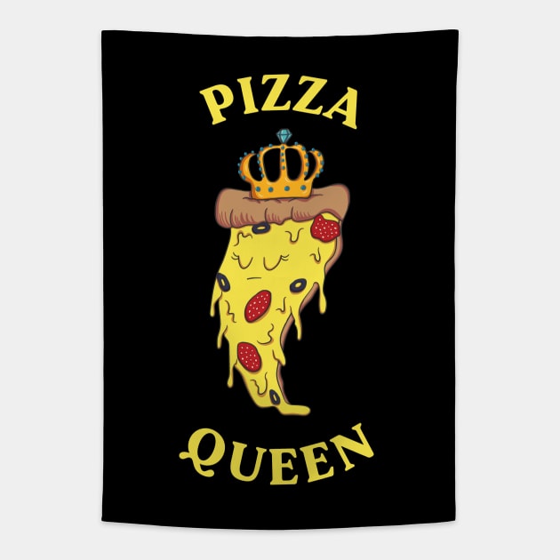 Pizza Queen Tapestry by krimons