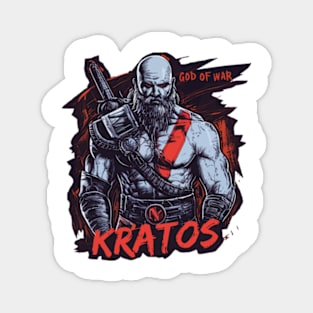 Kratos Art Drawing Magnet