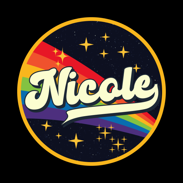 Nicole // Rainbow In Space Vintage Style by LMW Art