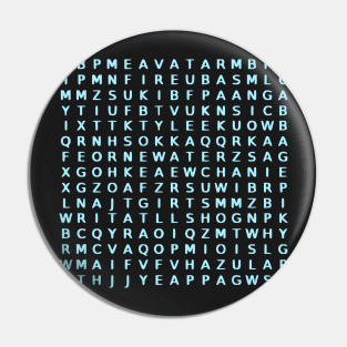 Avatar The Last Airbender Word Search Pin