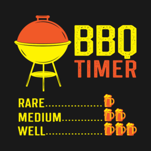 Bbq Timer Funny Barbecue Beer Chart Grill Cooking Time - Trend - T ...