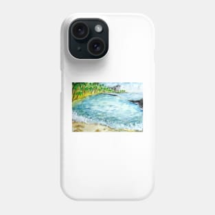 Honolulu, Hawaii Watercolor Painting Phone Case