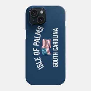 Isle of Palms Patriotic USA American Flag Vintage Phone Case