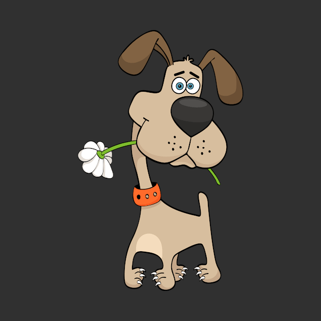 Flower Dog by JunkyDotCom