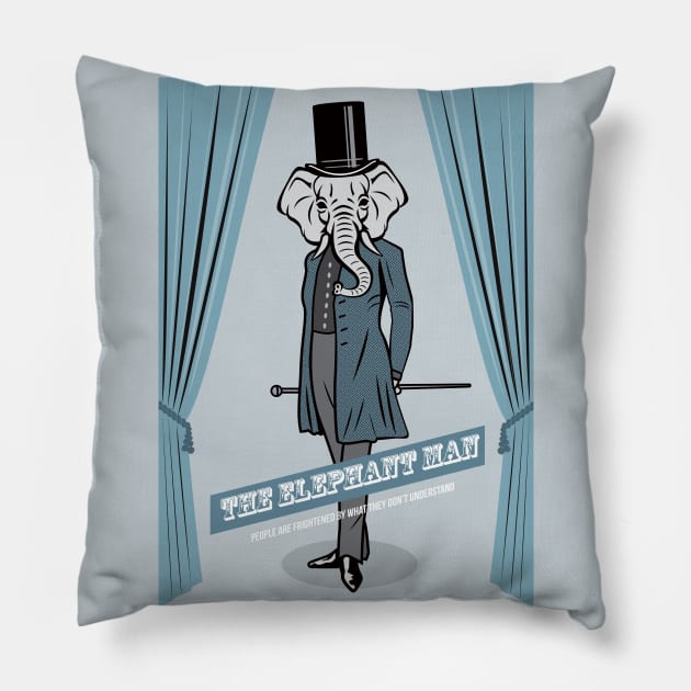 The Elephant Man - Alternative Movie Poster Pillow by MoviePosterBoy
