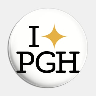 I LOVE PGH T-Shirt Pin