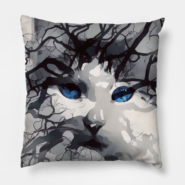 I Will Look Deep Into Your Soul Pillow by Red Rov