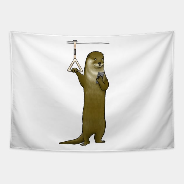 Otter Commuter Tapestry by OtterFamily