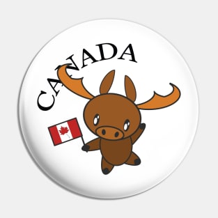 Dancing Canadian Moose Pin