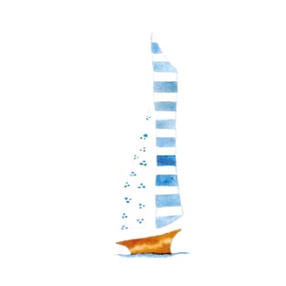 Sailing Boat - Full Size Image T-Shirt