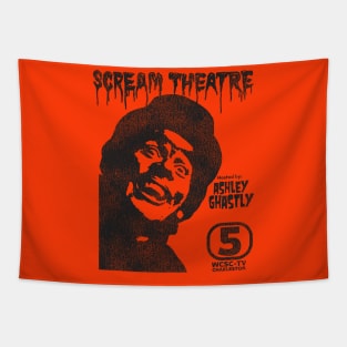 Ashley Ghastly Scream Theatre Horror Host WCSC Tapestry