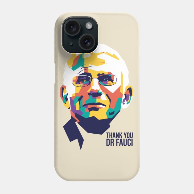 Dr Fauci On WPAP Pop Art Phone Case by pentaShop