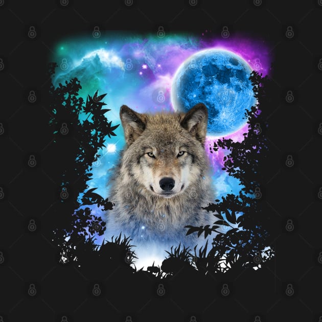 Timber Wolf MidNight Forest by Ratherkool