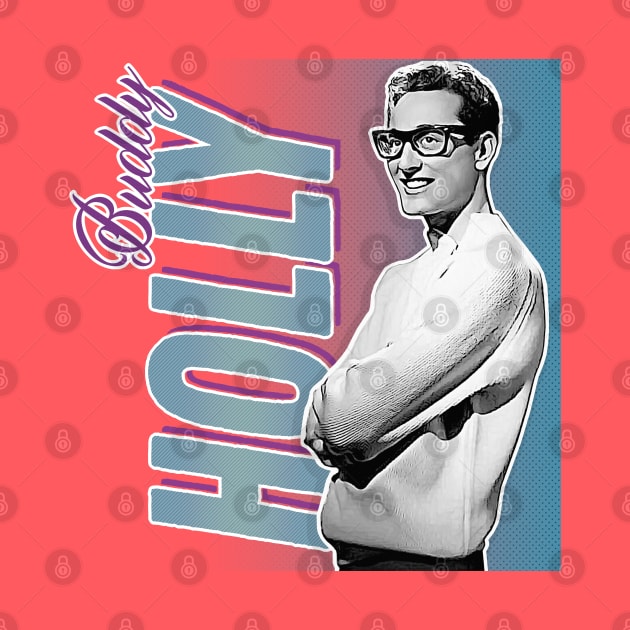 Buddy Holly - Retro Nostalgia Graphic Design by DankFutura